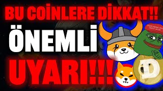 BU COİNLERE UYARI DİKKAT PEPE COİN SHİBA FLOKİ DOGE BONK floki bonk dogecoin shiba shib [upl. by Euqitsym693]