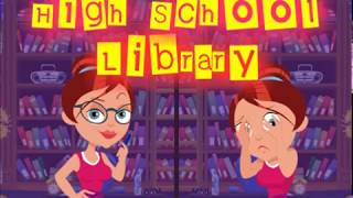 High School Library Gameplay Walkthrough flash Games  No Commentary [upl. by Arzed]