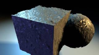 Blender test Simple parallax mapping through composite and material nodes only [upl. by Lahcym]