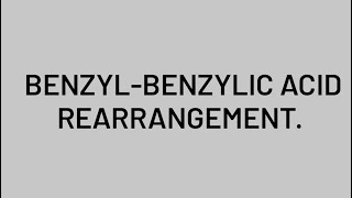 BENZILBENZYLIC ACID REARRANGEMENT✨💯chemistryscienceiitneetrpscmppscchemicalreactioncsirnet [upl. by Anuska227]