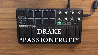 Passionfruit  Drake Instrumental cover AKAI MPK mini MK2 Black OVN [upl. by Eahc737]