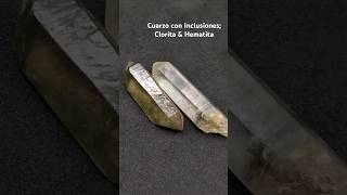 Cuarzos con Inclusiones de Hematita y Clrorita cuarzo quartz cuarzos clorita hematita [upl. by Helfant]