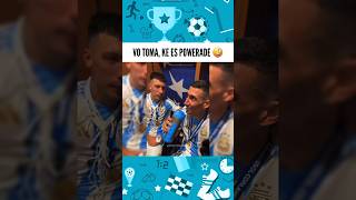 Lisandro martinez Molina y Otamendi tratando de convencer a DI MARÍA de que siga en la ARGENTINA [upl. by Weingartner]