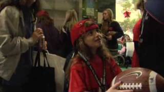 2009 East West Shrine Game Players Visit to Shriners Hospitals for Children [upl. by Cinomod464]