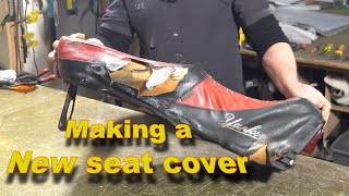 Making a new cover for a Vespa Yankee Auto Upholstery [upl. by Pickett938]