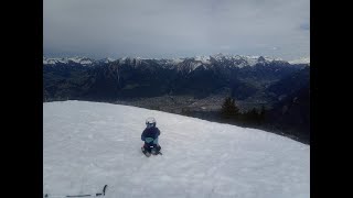 Brandnertal Ski  Bürserberg Loischkopf  Easter Monday  05042021 [upl. by Aloibaf]