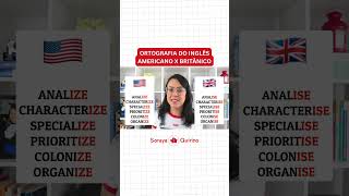 Dica de inglês diferenças entre inglês britânico e americano dicaingles ielts aprendaingles [upl. by Dwinnell]