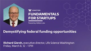 Fundamentals for Startups Demystifying Federal Funding Opportunities [upl. by Jamima375]