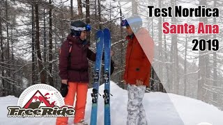 Test skis Nordica Santa Ana 2019 [upl. by Royd]