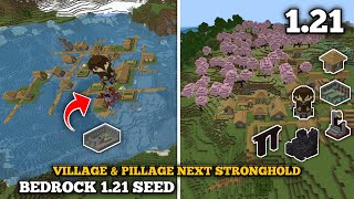 Bedrock Seed Minecraft 121 Seed  Nearby village amp pillage next stronghold  Bedrock 121 [upl. by Baten240]