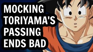 Twitter Losers insult Toriyama only to get Destroyed by EVERYONE [upl. by Reffineg]