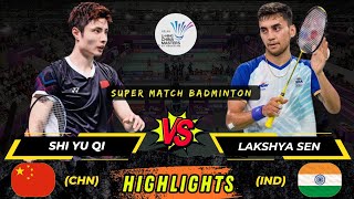 Throwback‼️Super Match 🔴 Shi Yu Qi CHN vs Lakshya Sen IND China master badminton [upl. by Par726]