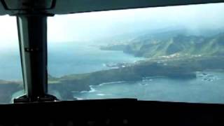 Madeira Funchal A320 cockpit landing [upl. by Iliak440]