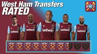 West Ham Transfers RATED  Arbeloa Feghouli Ayew Töre Zaza Masuaku Lanzini Fletcher amp MORE [upl. by Ramaj9]