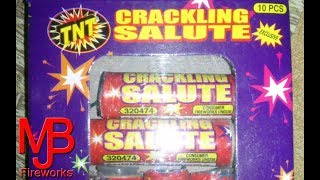 quotCrackling Salutequot By TNT Fireworks  Small Ground Firework [upl. by Wind]