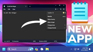 New Notepad App in Windows 11 with AI Integration [upl. by Arrac]