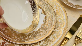 Best Quality bone china dinner sets Factory  KAROSA [upl. by Anahs]