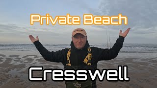 Northumberland  Private Beach  Cresswell  Cod Fishing [upl. by Sheba]