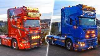 Lockerbie Illuminated Christmas Tractor amp Truck Run 2023 [upl. by Aneelas887]