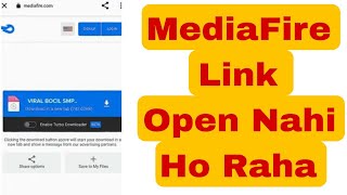 Mediafire link not working amp opening problem  Mediafire link open nahi ho raha hai [upl. by Ayr]