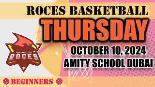 Basketball Practice Thursday October 10 2024  Beginners  Amity School Dubai [upl. by Garihc750]