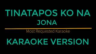 Tinatapos Ko Na  Jona Karaoke Version Himig Handog 2018 [upl. by Ogirdor]