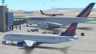 LAX to PHX Flying Delta on an Airbus A320200  Infinite Flight ATC Training Server gaming [upl. by Ethban]