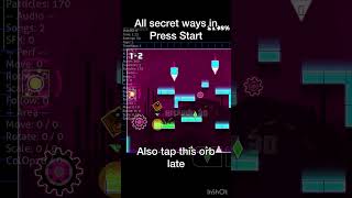 Press Start all secret waysswag routes geometrydash gd shorts [upl. by Nalepka]