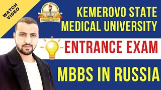 KEMEROVO STATE MEDICAL UNIVERSITY  ENTRANCE EXAM  MUST WATCH VIDEO  MBBS IN RUSSIA  viralvideo [upl. by Aurelea]