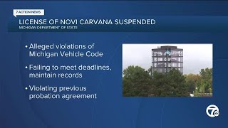 License of Novi Carvana suspended [upl. by Allenrac4]