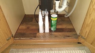 How to replace that old rotted out sink base floor Step by step [upl. by Saeger]