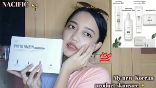 NACIFIC PRODUCT REVIEW ✨ MY UPDATED SKINCARE WHITENING KIT 💛 [upl. by Stillman]