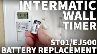 Intermatic Timer Battery Replacement  Intermatic ST01 and EJ500 Timer Not Working with Low Battery [upl. by Okorih321]