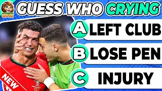 Guess Who CRYING👃💔🩹 Football INJURY Song 😭 Kylian Mbappé Ronaldo Messi Euro 2024 Quiz [upl. by Nived]