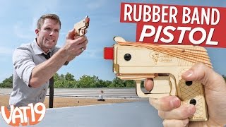 Semiauto Rubber Band Pistol [upl. by Essyla]