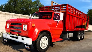 ¡Viejo camión Dodge 500 TORTON transportando GANADO de Compostela a Nuevo Vallarta Nayarit México [upl. by Aneroc]