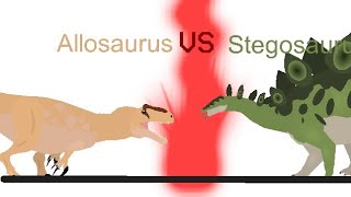 Allosaurus Vs Stegosaurus [upl. by Adella]