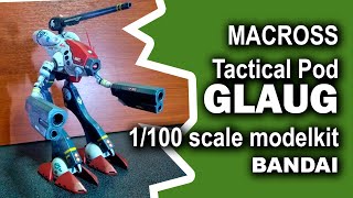 MACROSS  Zentraedi Tactical Pod GLAUG  1100 model kit Bandai  Video Review [upl. by Nylad]