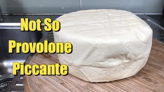 Making not so Provolone Piccante  1 Year Old with Taste Test [upl. by Rabaj]