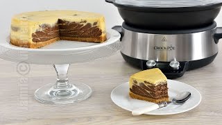 Cheesecake cu ciocolata facut la CrockPot CC Eng Sub  JamilaCuisine [upl. by Piks]