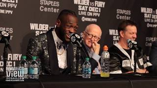 Deontay Wilder Post Fight Press Conference  Wilder vs Fury [upl. by Iago665]