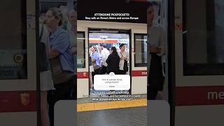 ATTENZIONE PICKPOCKET 🔴 How to Stay Safe on Romes Metro amp across Europe Pickpocket Viral HowTo [upl. by Maribel]