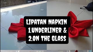 12 Lipatan Napkin UnderLiner amp On The Glass [upl. by Aisinut]