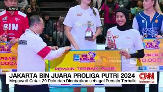 Jakarta BIN Juara Proliga Putri 2024 Megawati Jadi Pemain Terbaik [upl. by Neyud]