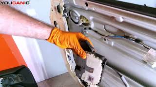 How to Install the Exterior Door Handle Lock Cylinder and Actuator Unit on a 2002 Mini Cooper [upl. by Chap]