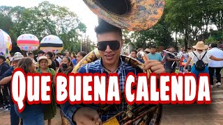 FUI DE REFUERZO CON TUBA A UNA CALENDA EN HUITZO OAXACA Y QUE BUENA SE PUSO  Diego Medina [upl. by Trofmoc]