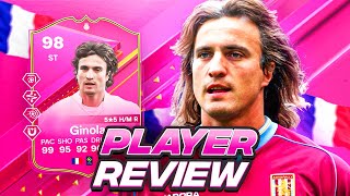 5⭐5⭐ 98 FUTTIES HEROES GINOLA SBC PLAYER REVIEW  FC 24 Ultimate Team [upl. by Linkoski]