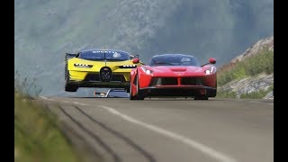 Bugatti Vision GT vs Super Cars at Highlands [upl. by Lu]