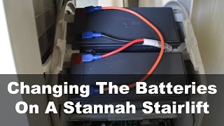 Changing the batteries on a Stannah stairlift – Ask A Builder [upl. by Ayinat889]