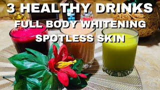 Radiant Skin Trio 3 Healthy Drinks For Glowing Skin  Spotless Skin and Full Body Whitening [upl. by Eidoow]